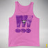 Lesbian Labrys Pride Grunge Exclamation Points Premium Tank Top - Neon Pink